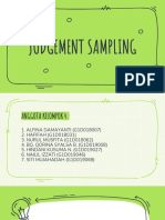 4 Judgement Sampling