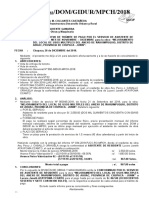 Informe de pago asistente residencia obra mejoramiento local Ñahuimpuquio