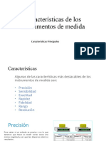 Características de Los Instrumentos de Medida