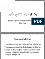 05 Syuruthul Intifa' Bil-Qur'an