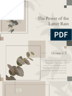 The Power of The Latter Rain