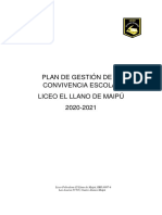 Plan de gestión convivencia 2020-2021 Liceo El Llano