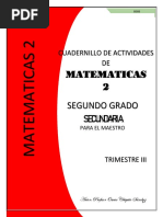 Cuadernillo de Matemáticas 2 Secundaria | PDF | Multiplicación ...