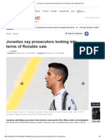 Juventus Say Prosecutors Looking Into Terms of Ronaldo Sale