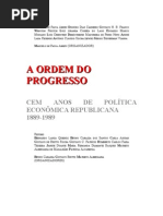 A Ordem Do Progresso - Resumo