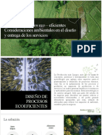 Diseño de Procesos y Servicios Eco-Eficientes