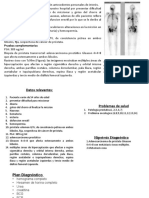 Paciente 54 años dificultad micción sangre orina cáncer próstata metástasis