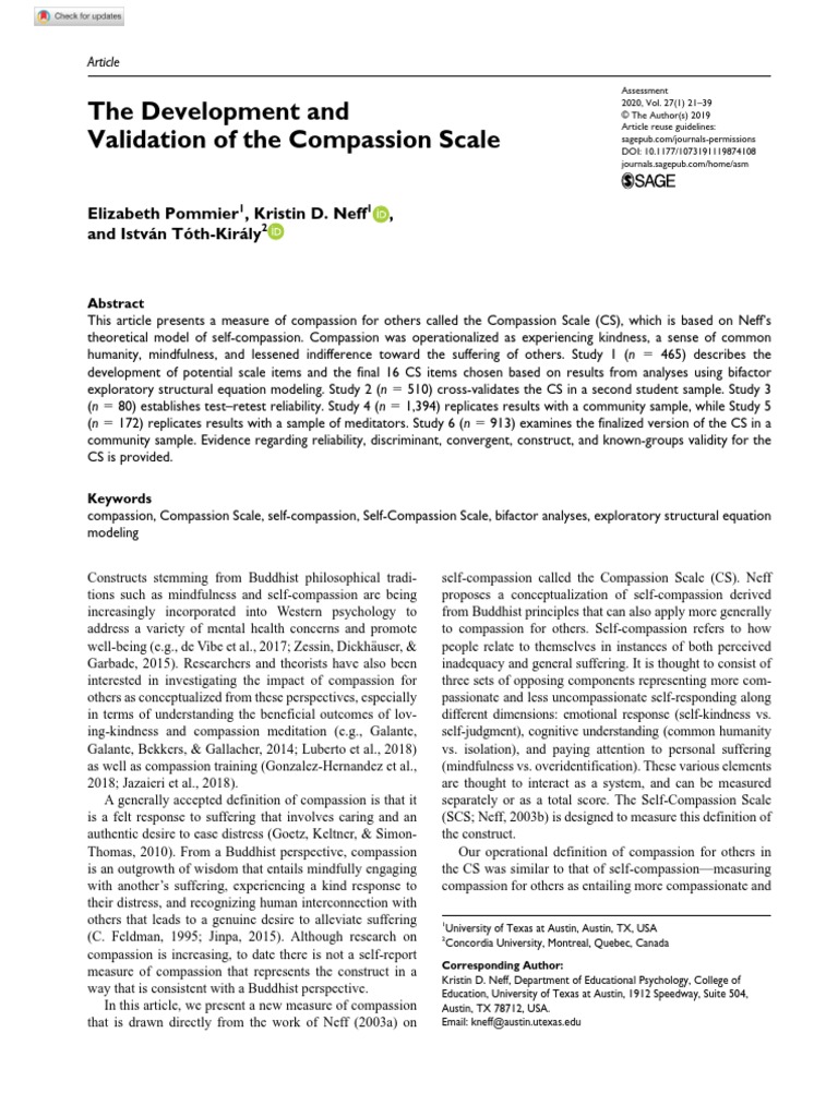 Development And Validation Of The Basic Empathy Scale – TMBI