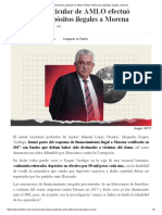 Secretario Particular de AMLO Efectuó Millonarios Depósitos Ilegales A Morena - Etcétera 03.12.2021