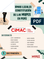 TEMA 7 FORMAS LEGALES Y CONSTITUCIÓN DE LOS MYPES EN PERÚ