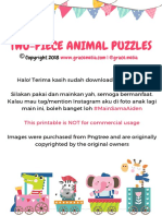 Two-Piece Animal Puzzle @grace - Melia