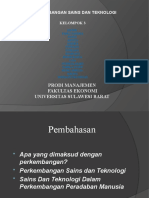 Perkembangan Sains dan Teknologi