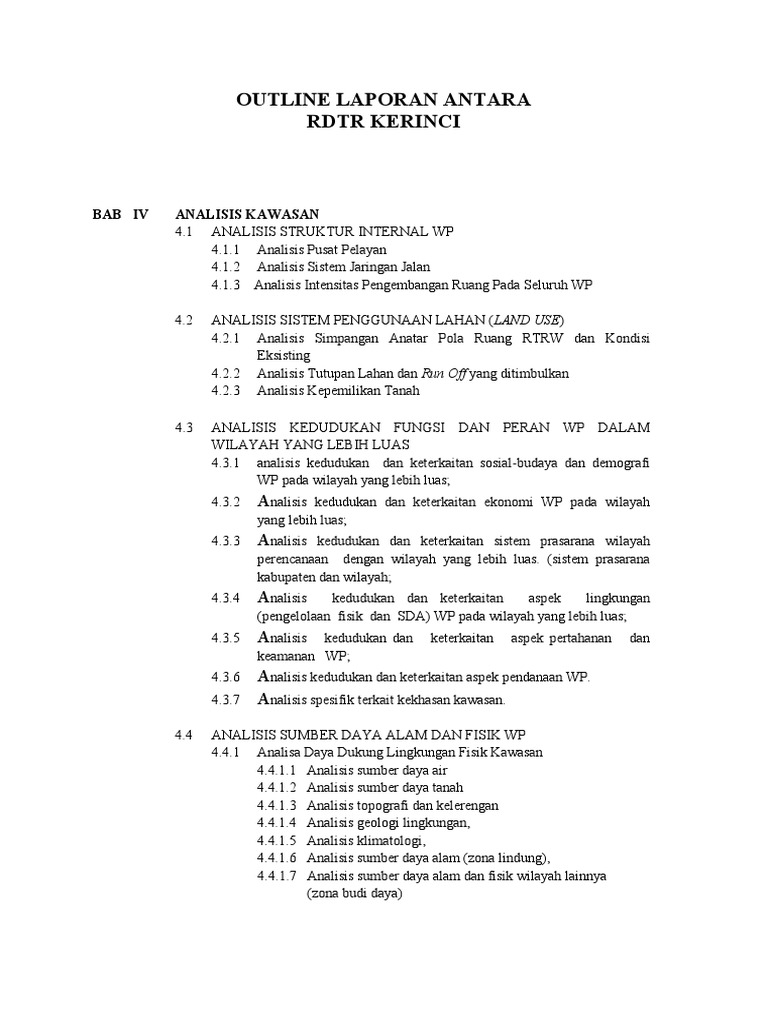 Analisis Kawasan RDTR Kerinci 2023 | PDF | Ilmu Sosial | Teknologi ...