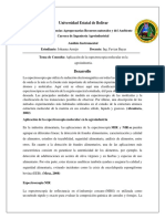 Aplicación de La Espectroscopia Molecular