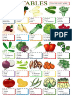 Vegetables Multiple Choice Activity Picture Dictionaries - 77632