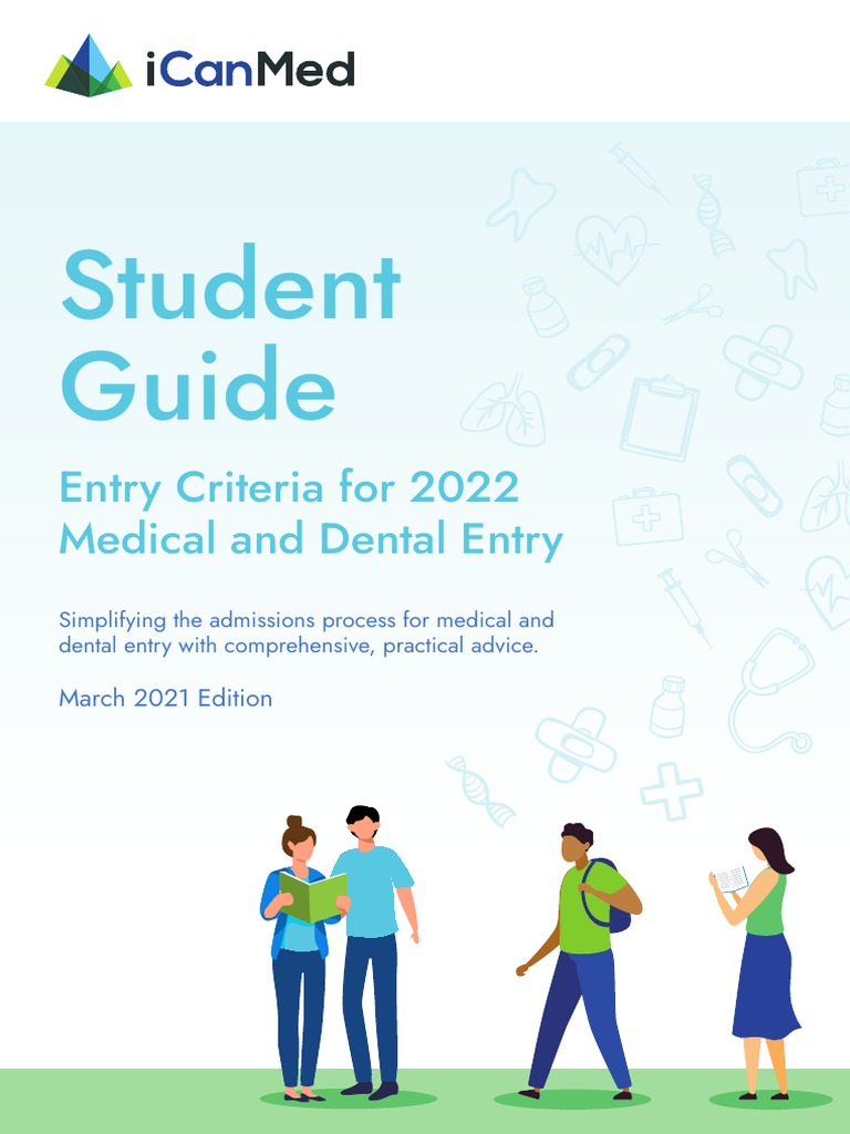 Student Guide Entry Criteria For 2022 Medical and Dental Entry PDF