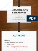 Histamine and Serotonin: by Srota Dawn. M - Pharma (Pharmacology)