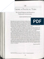 Blyler 1998 Taking Political Turn - Critical Perspective and Research in Professional Communication