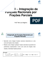 Integração de funções racionais por frações parciais