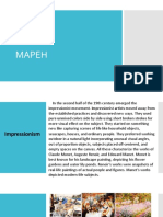 MAPEH: Art Movements of Impressionism, Expressionism and Abstractionism