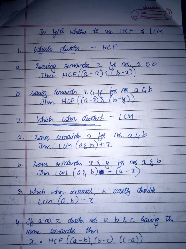 Class 10 Maths Formula Sheet Part 1 | PDF
