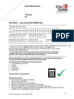 Level 2 Functional Skills Mathematics Sample 3: (Ddmmyyyy)