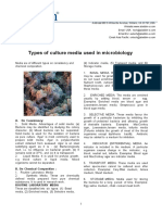 Types of Culture Media Used in Microbiology