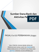 Sumber Dana Bank Dan Aktivitas Perbankan