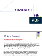 Kriteria Investasi