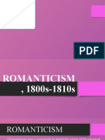 ROMANTICISM 1800s 1810s