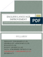 English Language Improvement: Forestry and Cadastral Terminology