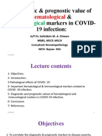 Diagnostic & Prognostic Value of & Markers in COVID-19 Infection