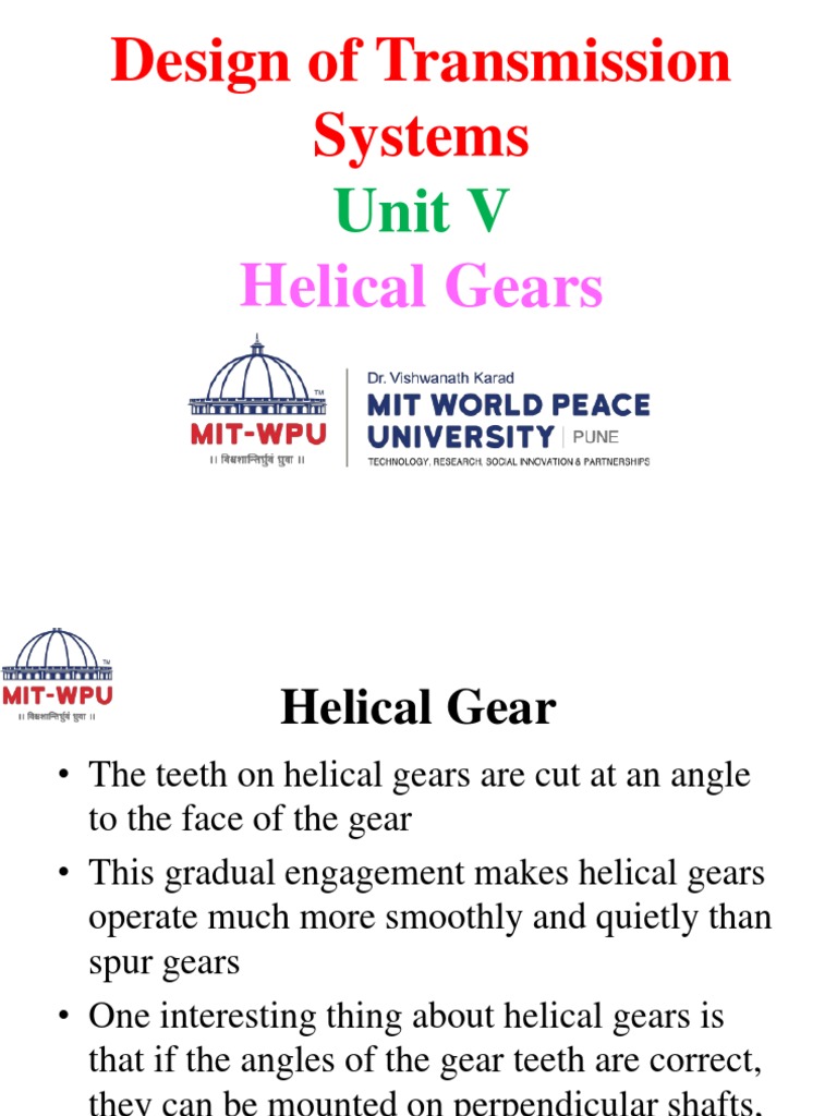 1 Helical& Bevel Part I | PDF | Gear | Mechanical Engineering