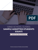 Grad School Guides - Sample Essays