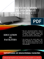 Educational Facilities School Plant Management