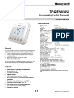Communicating Fan Coil Thermostat Specs