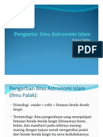 Pengantar Ilmu Astronomi Islam