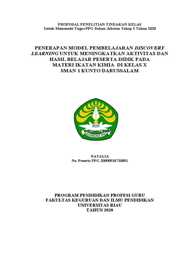 Proposal PTK | PDF | Karier & Perkembangan