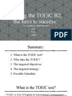 Passing The TOEIC B2, The Keys To Success:: JOB Lou-Anne