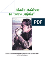 Idries Shah Addresses New Alpha