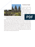 Prambanan Temple - Descriptive Text