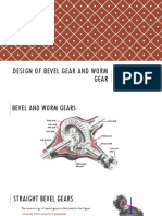 Design of Bevel and Worm Gears