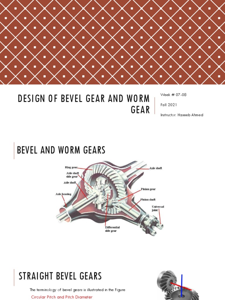 Bevel and Worm Gear Design Guide | PDF | Gear | Applied And ...