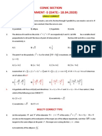 Assignment - 5 - Conic Section (18.04.2020)