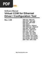 Virtual COM For Ethernet Driver / Configuration Tool: Software Manual