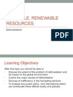 Storable, Renewable Resources: Deforestation