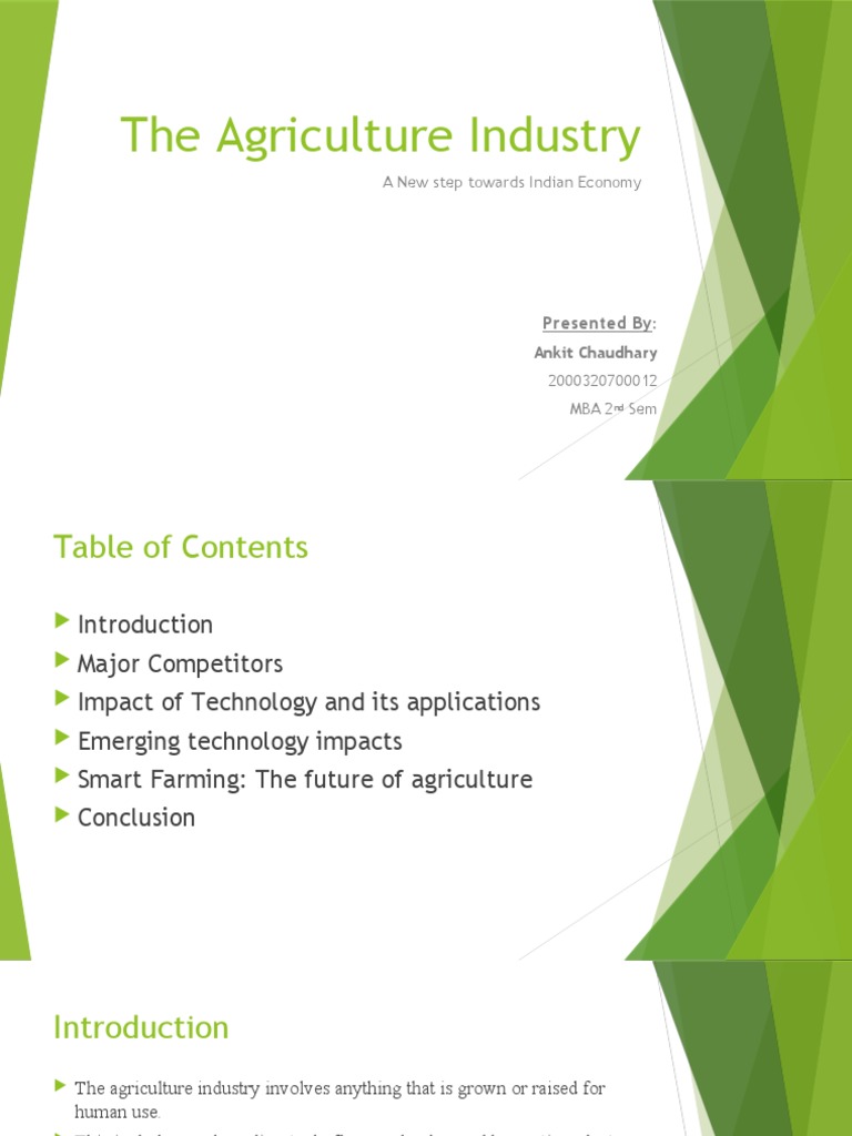 Advances in Indian Agriculture Industry | PDF | Technology & Engineering