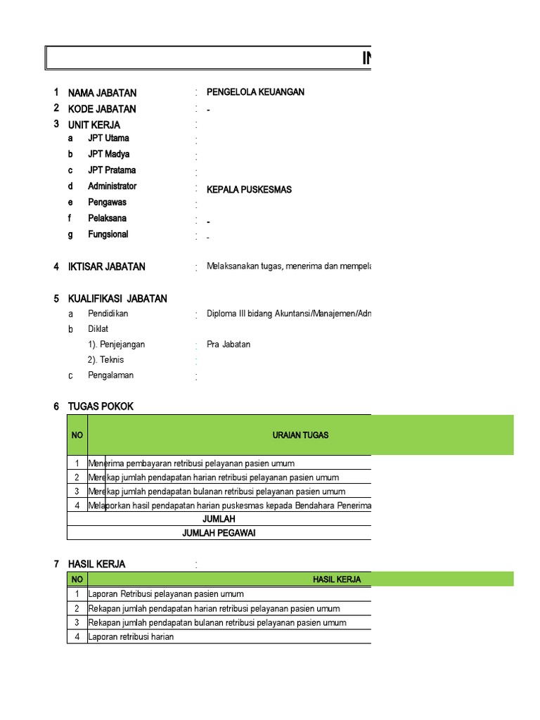 Pengelola Keuangan Puskesmas | PDF