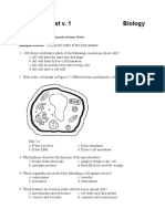 Chapter 3 Test v. 1 Biology: Multiple Choice: Choose The Letter of The Best Answer