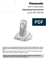 Operating Instructions: KX-TCA155